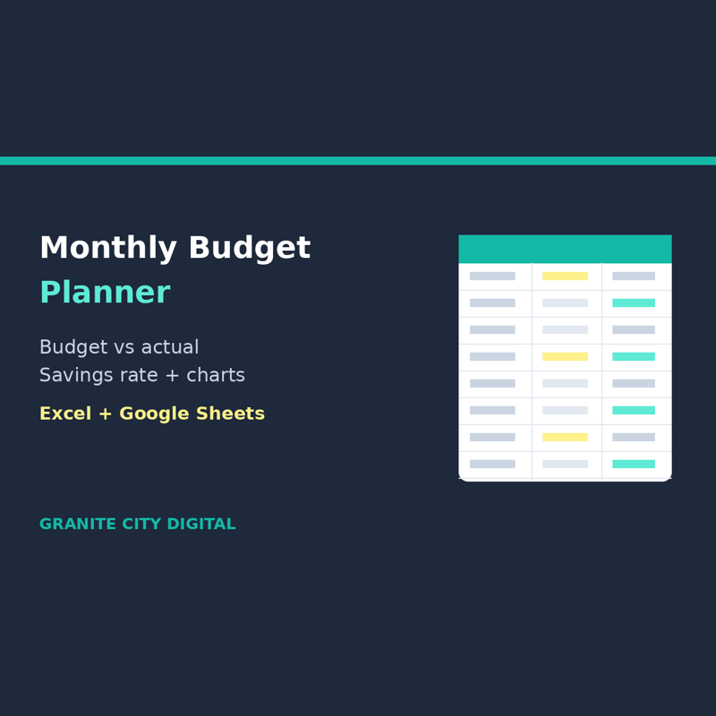 Monthly Budget Planner