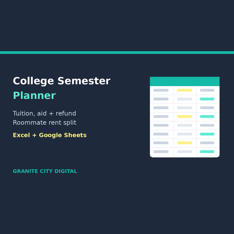 College Semester Planner
